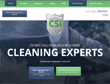 Tablet Screenshot of csicleaningservice.com